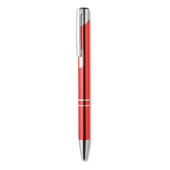 Recycled aluminium ball pen, красный-3