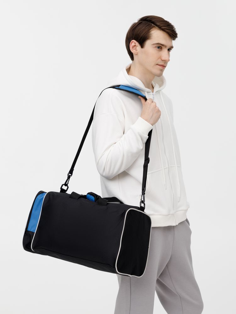 Спортивная сумка Fitnext, черная с синим-4