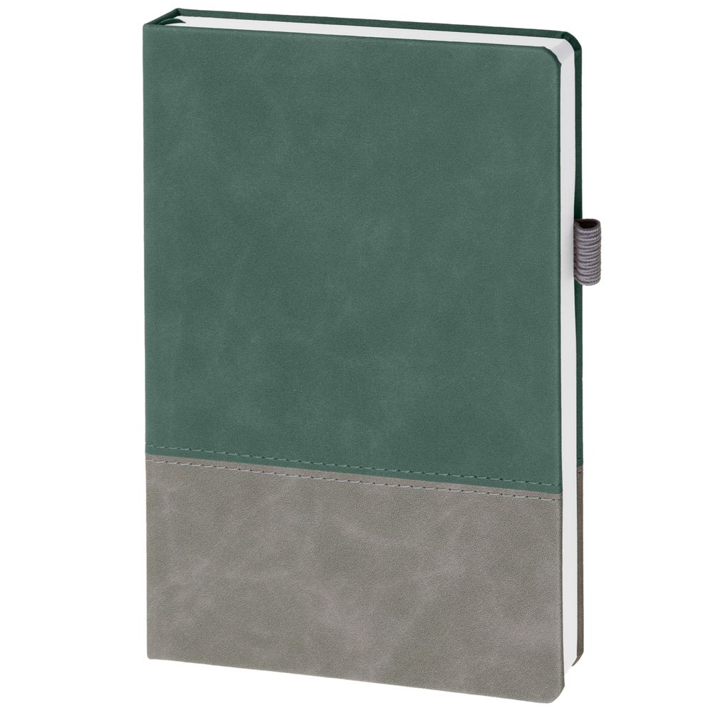 Ежедневник Horizon, недатированный, серый с зеленым-1