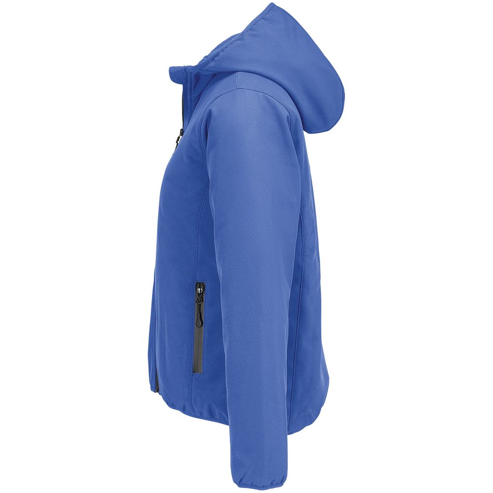 Куртка софтшелл с капюшоном женская Falcon Women, ярко-синяя (royal)-3