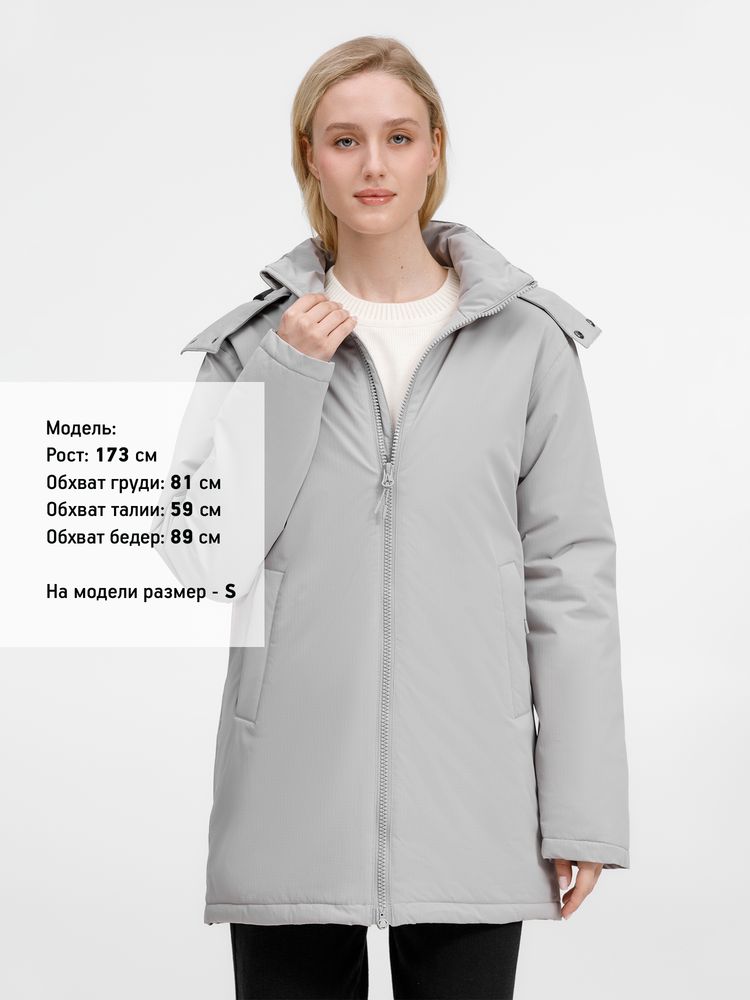 Куртка-парка унисекс Sfera, светло-серая-7
