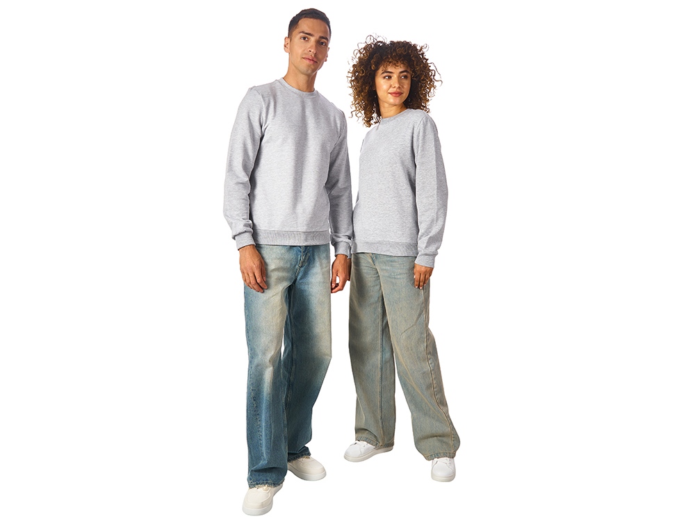 Свитшот Monaco унисекс, серый меланж-5