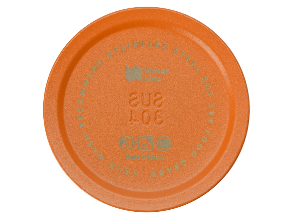 Бутылка для воды Supply Waterline, нерж сталь, 850 мл, оранжевый-8