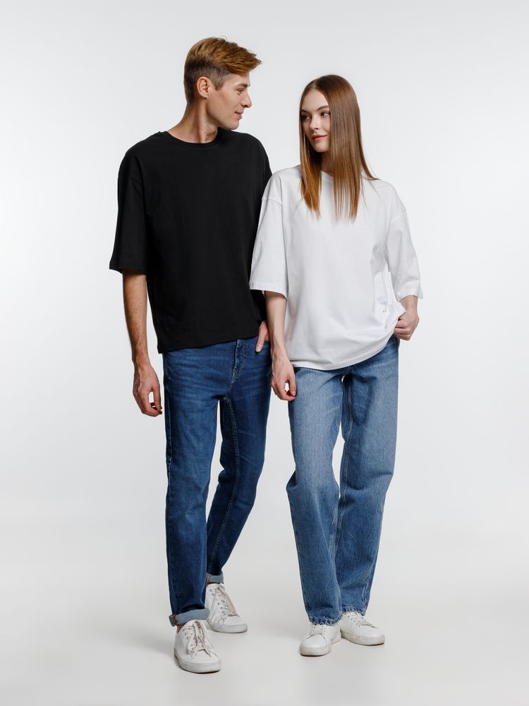 Футболка оверсайз унисекс Base Space, белая-6