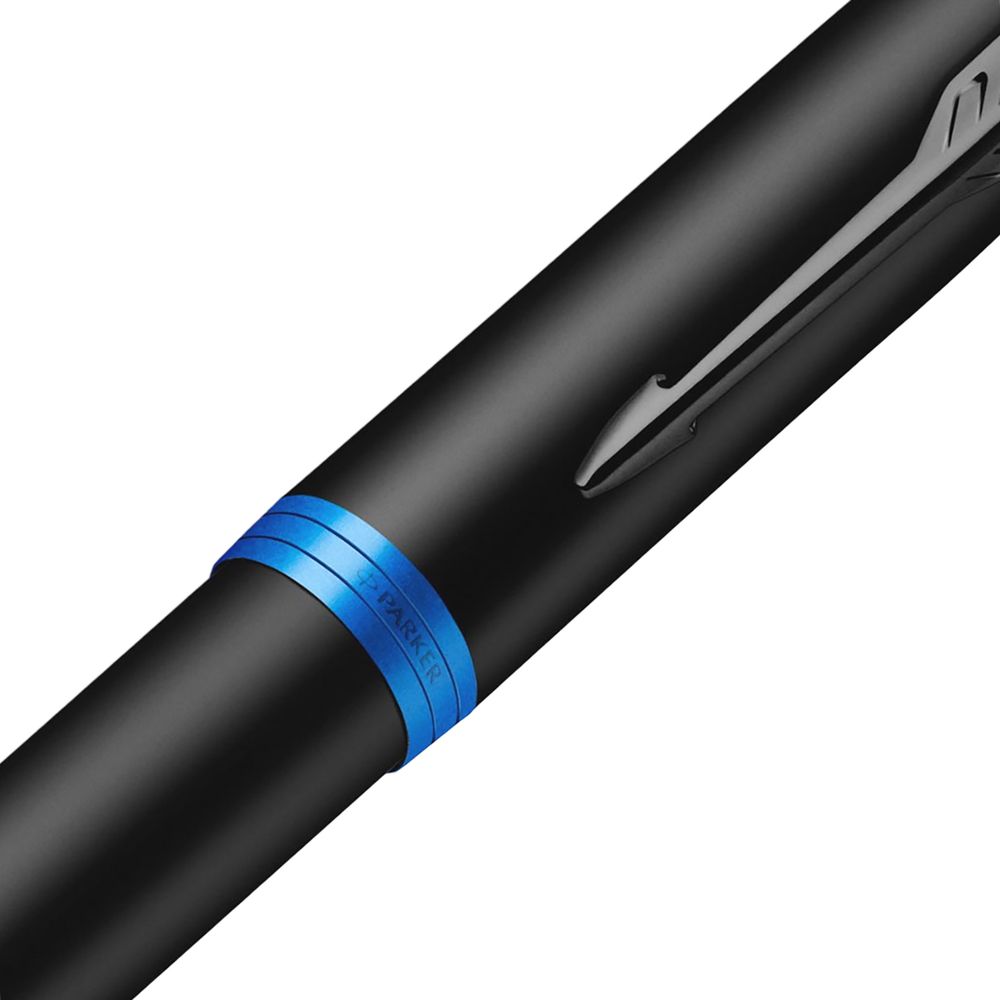 Ручка шариковая Parker IM Professionals Marine Blue BT, черная с синим-1