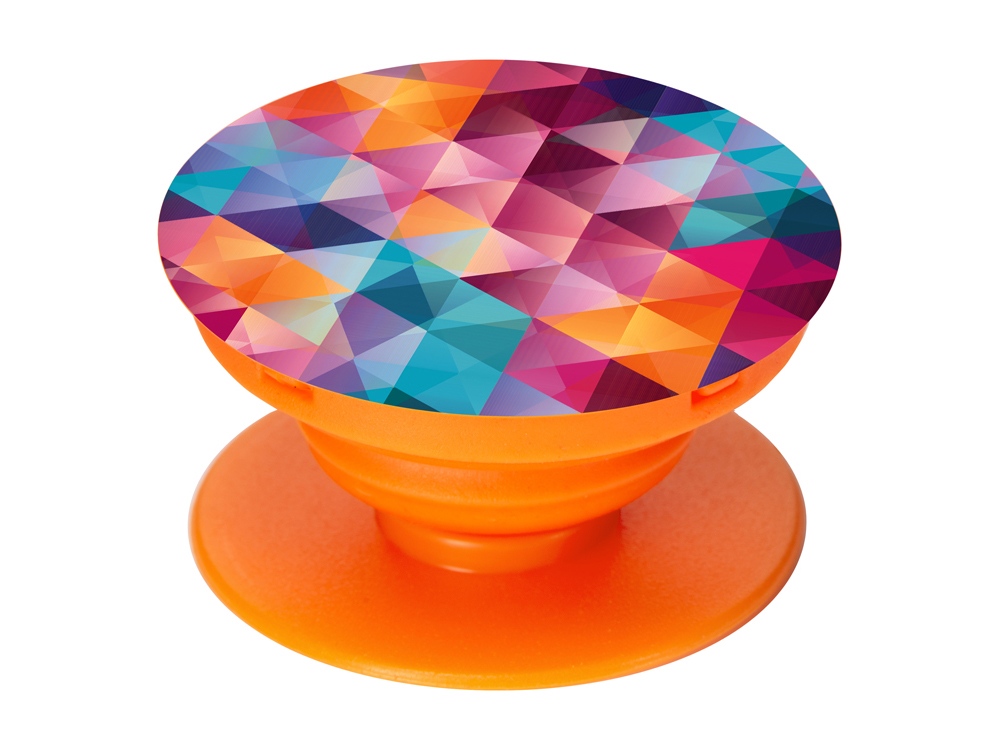 Держатель для телефона Pop Stand, оранжевый-0