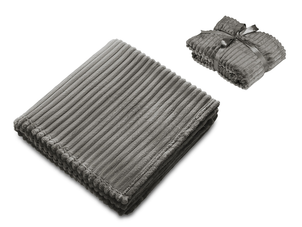 Плед Wave флисовый, серый-0