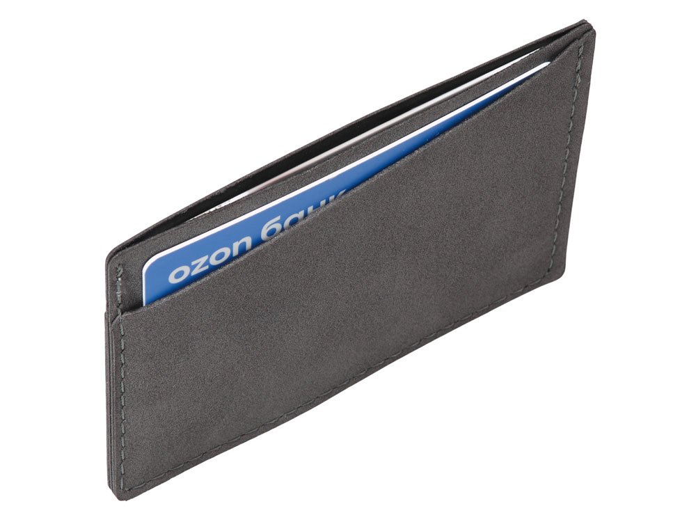 Футляр на 3 пластиковые карты Alicante, темно-серый-3