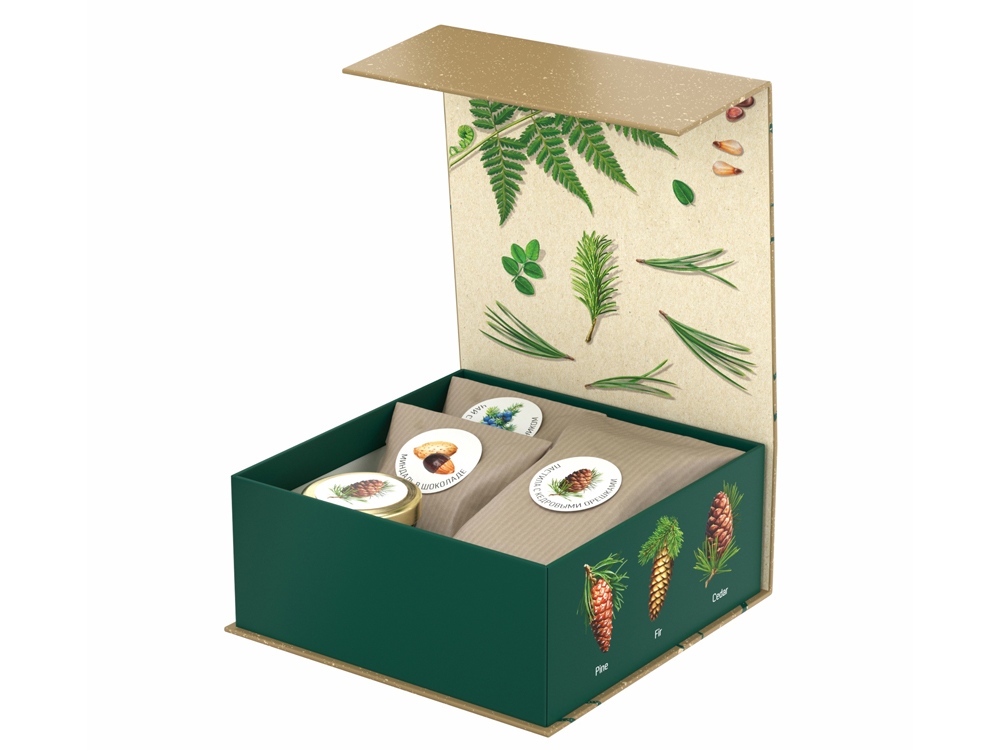 Подарочный набор c чаем С сосновым годом!-0