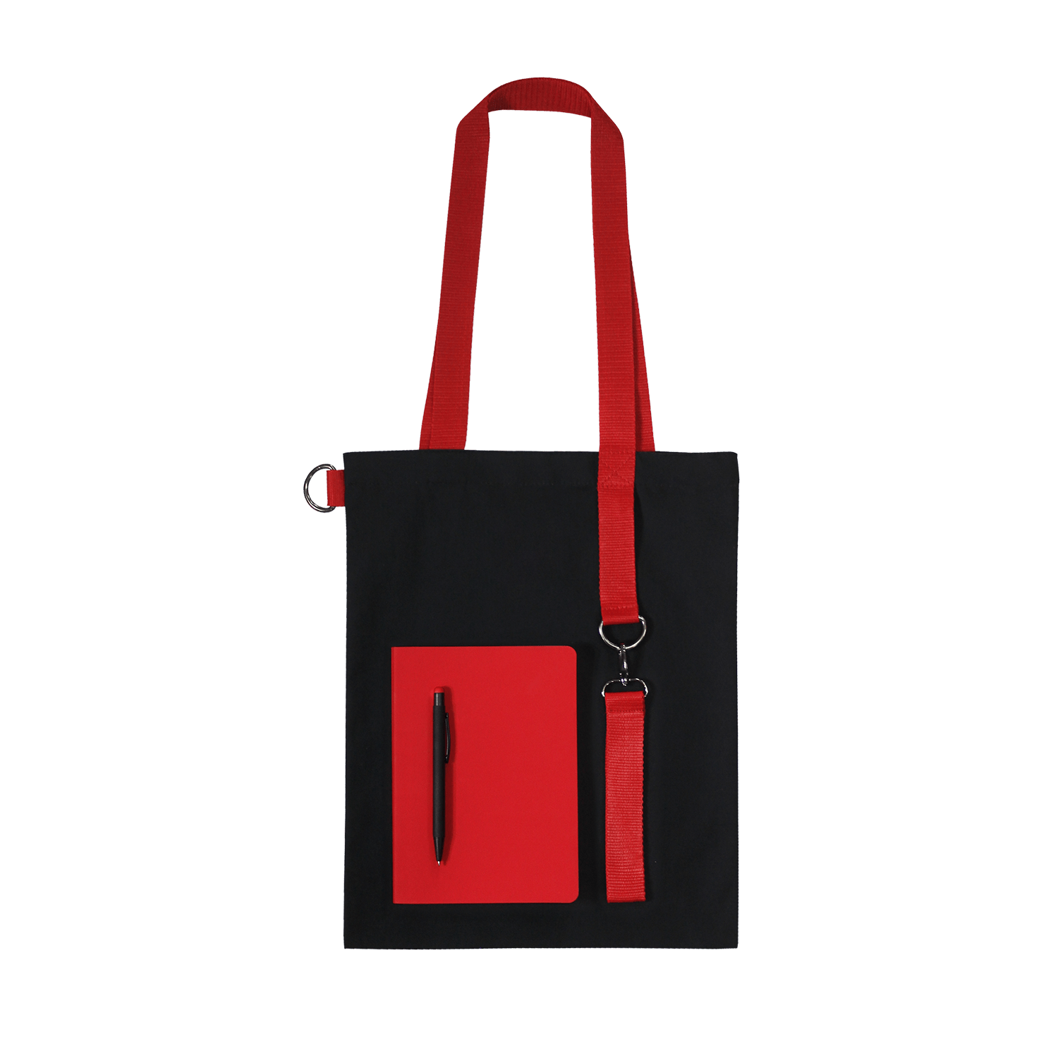 Набор Bplanner casual (чёрный с красным)-0