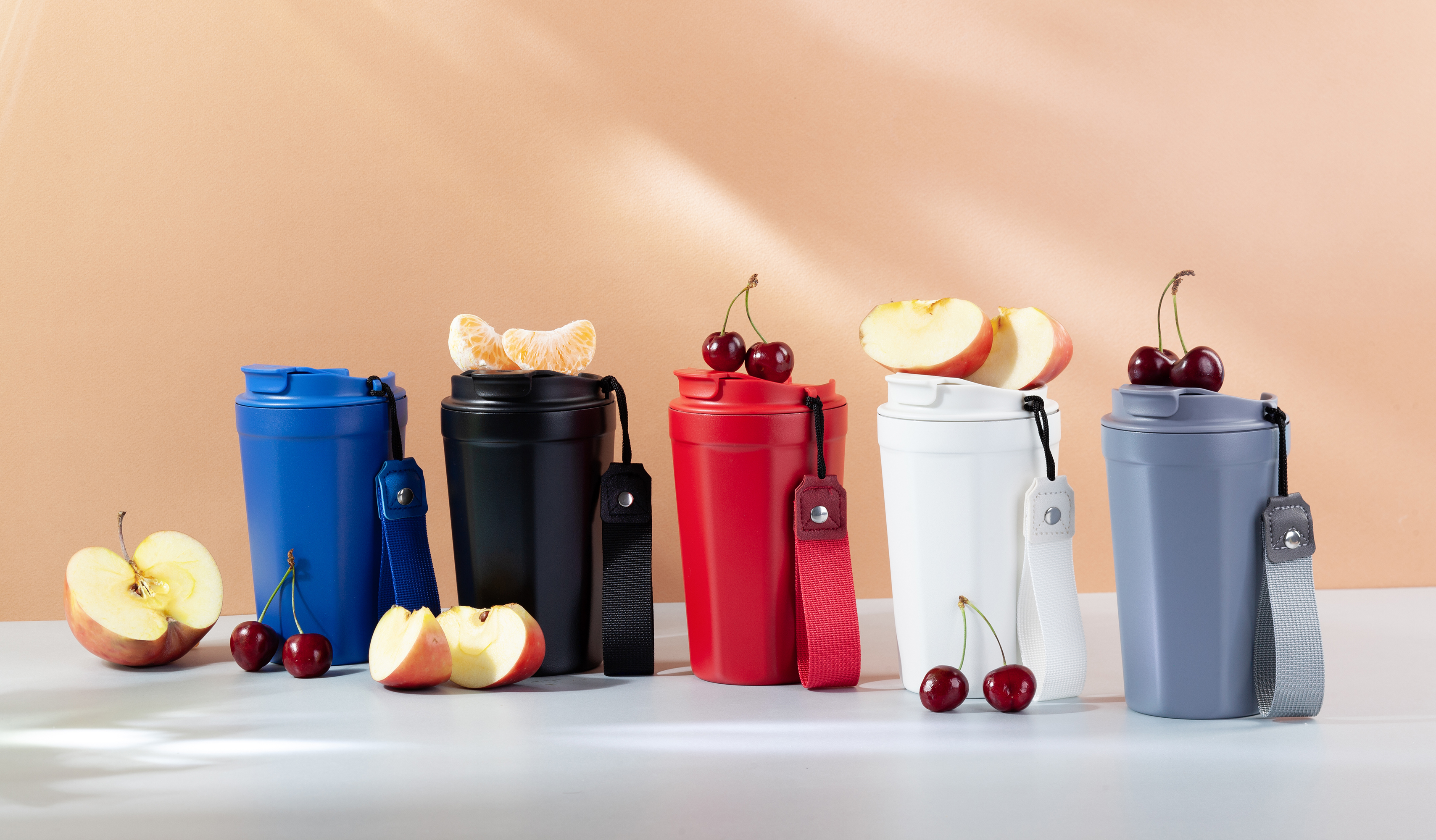 Термостакан "Eclipse" 400 мл, покрытие пудра, синий-8