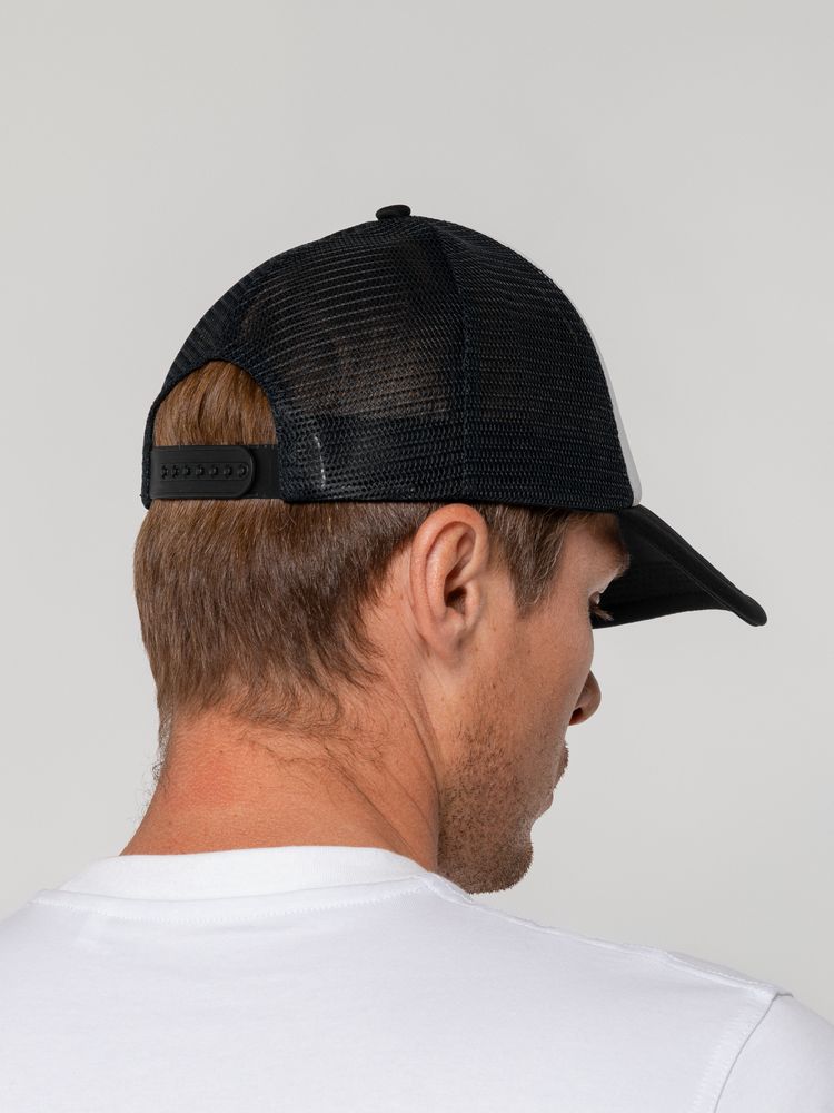 Бейсболка Sunbreaker, черная с белым-5