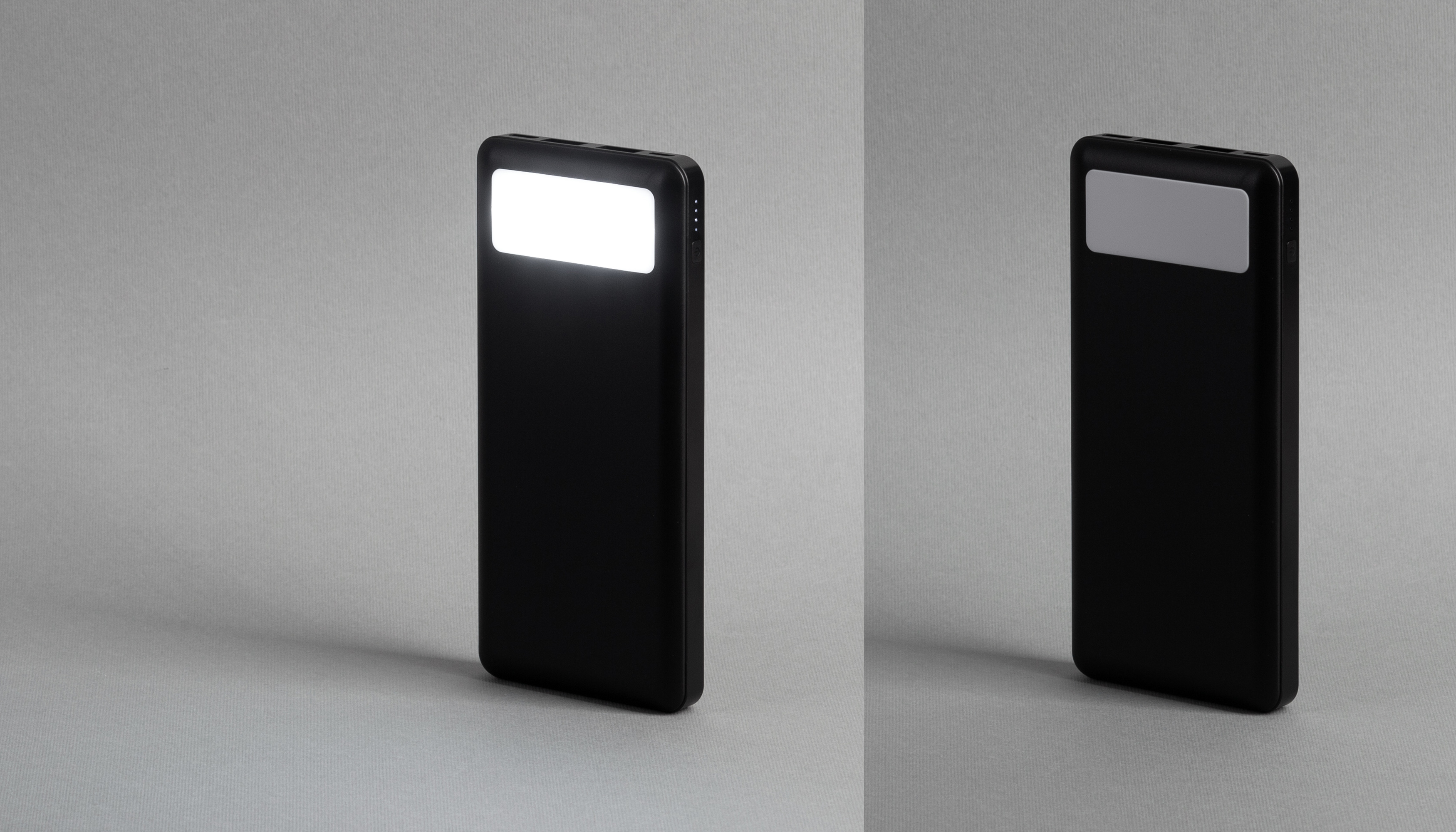 Зарядное устройство "Lumos" 10000 mAh с фонариком, черный-1