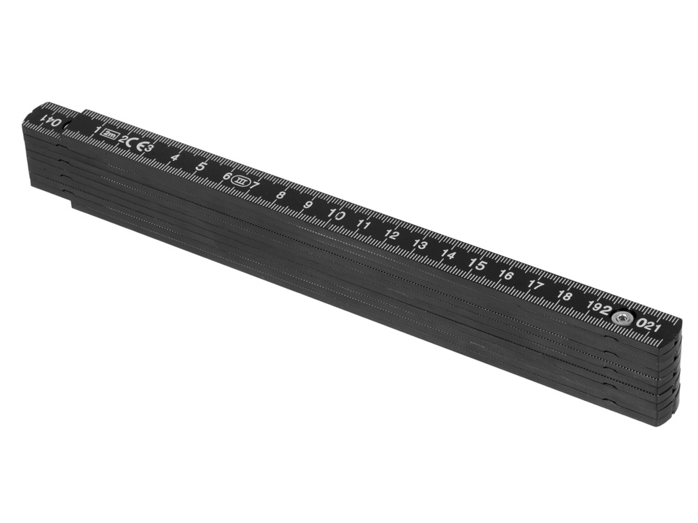 Складная линейка длиной 2 м Plank, черный-2