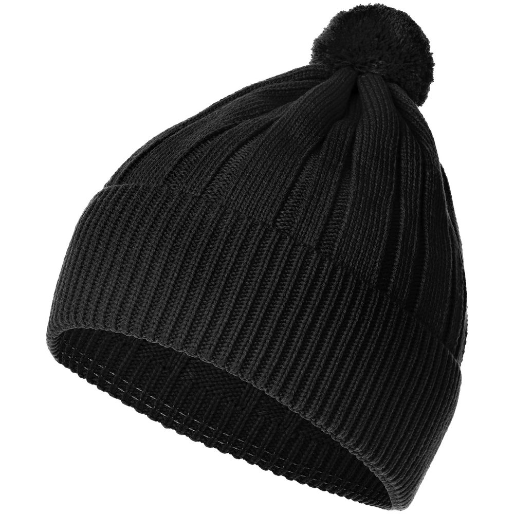 Шапка Knit Beat, черная-0