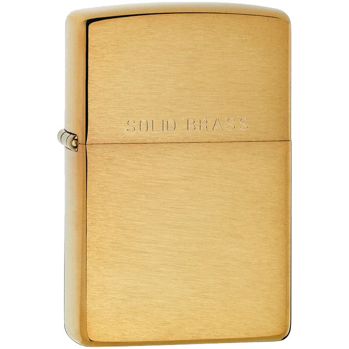 Зажигалка Zippo Classic Brushed, золотистая-0