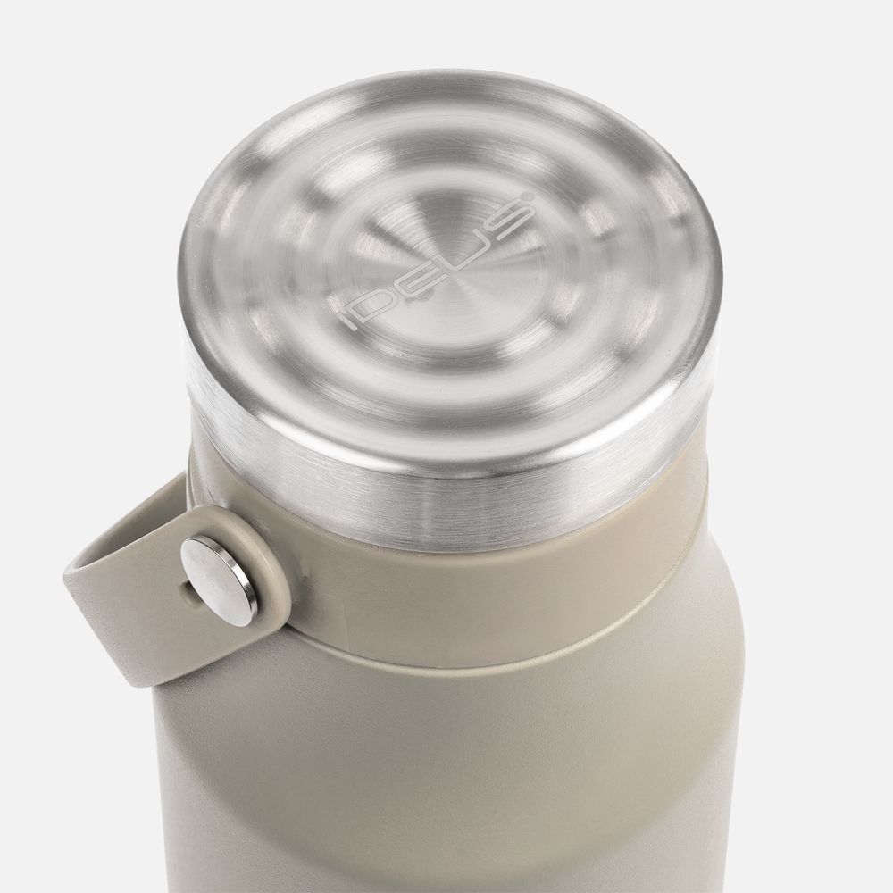 Термобутылка Tateyama, серо-бежевая-2