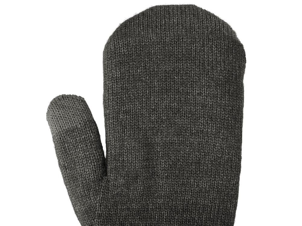 Варежки Dunant, темно-серый меланж-5