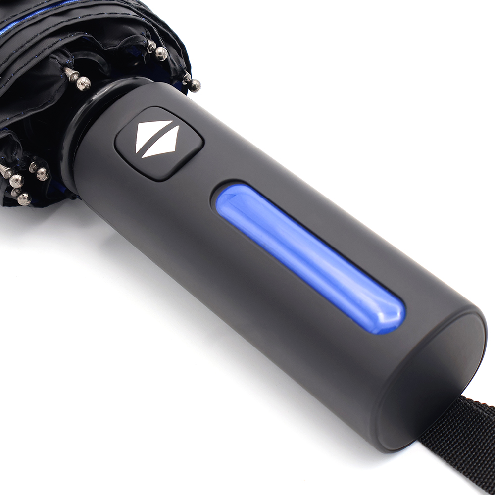 Автоматический противоштормовой складной зонт Sherp, Синий-1