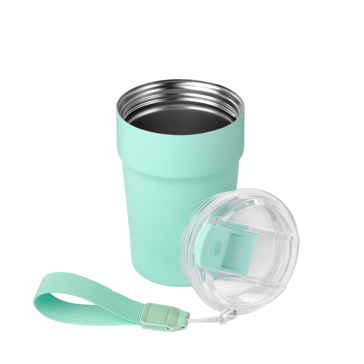 Термокружка вакуумная Monaco, аква-2