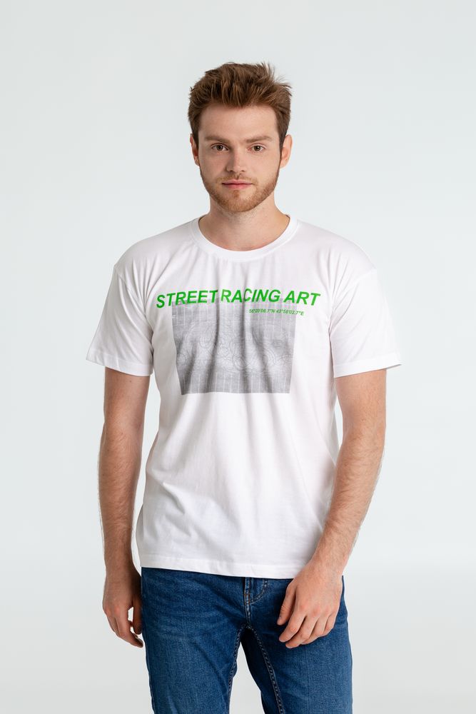 Футболка Street Racing Art, белая-1