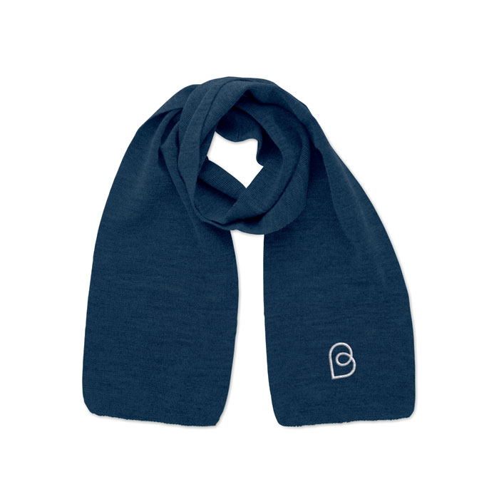 Шарф, синий-4