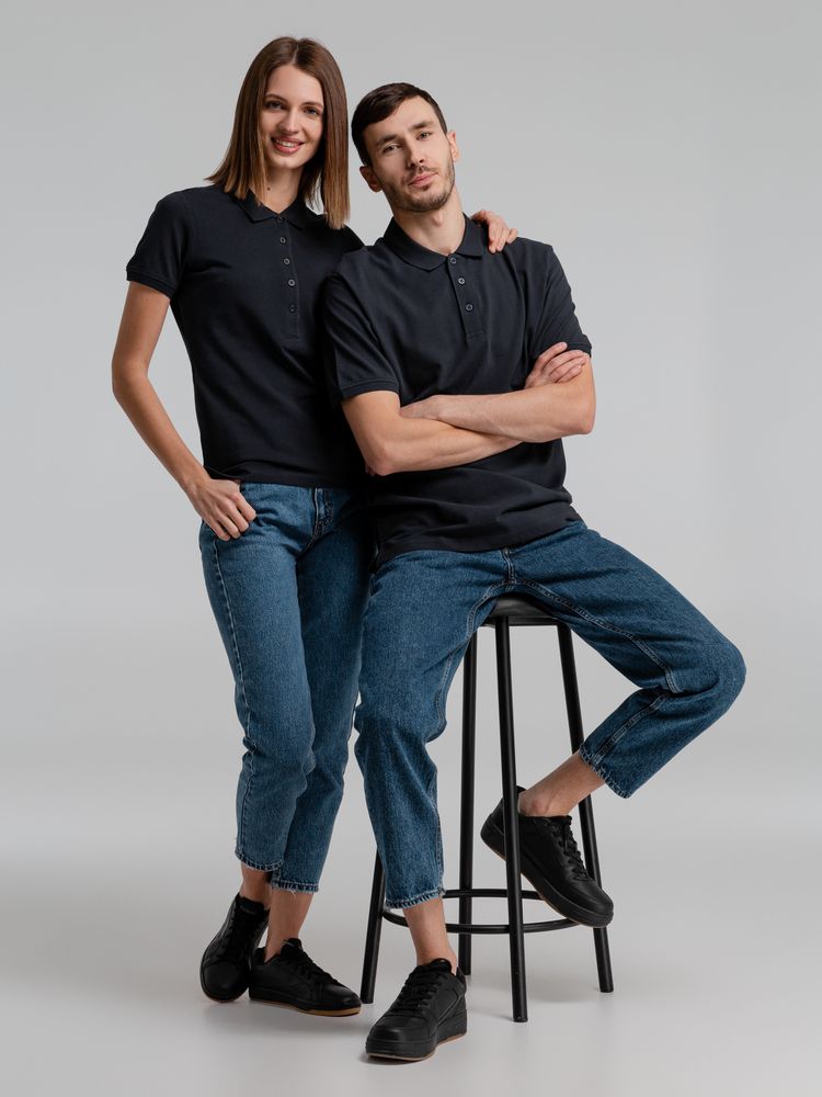 Рубашка поло мужская Neptune, темно-синяя-4