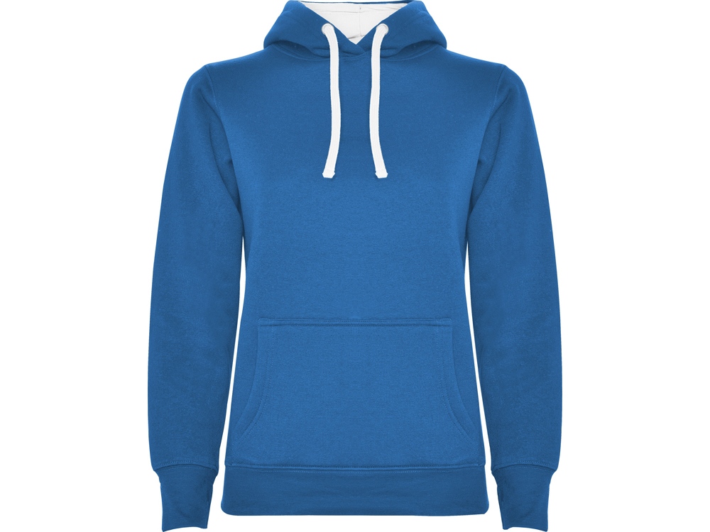 Толстовка с капюшоном Urban женская, королевский синий/белый-0