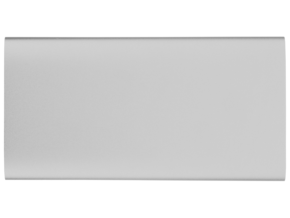 Портативное зарядное устройство Джет с 2-мя USB-портами, 8000 mAh, серебристый-3