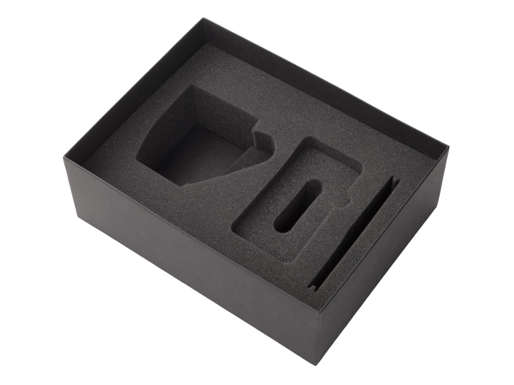 Подарочный набор c кружкой, пластиковой ручкой и повербанком С2, 10000 mAh, серый-5