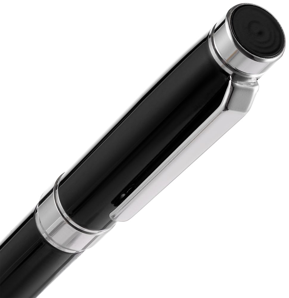 Ручка шариковая Broad Ring, глянцевая, черная-4