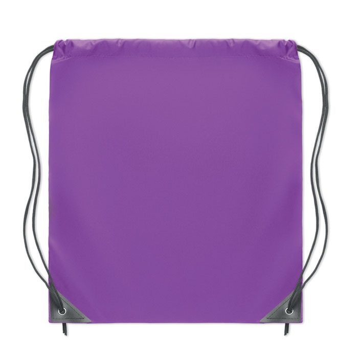 190T Polyester drawstring bag, фиолетовый-3
