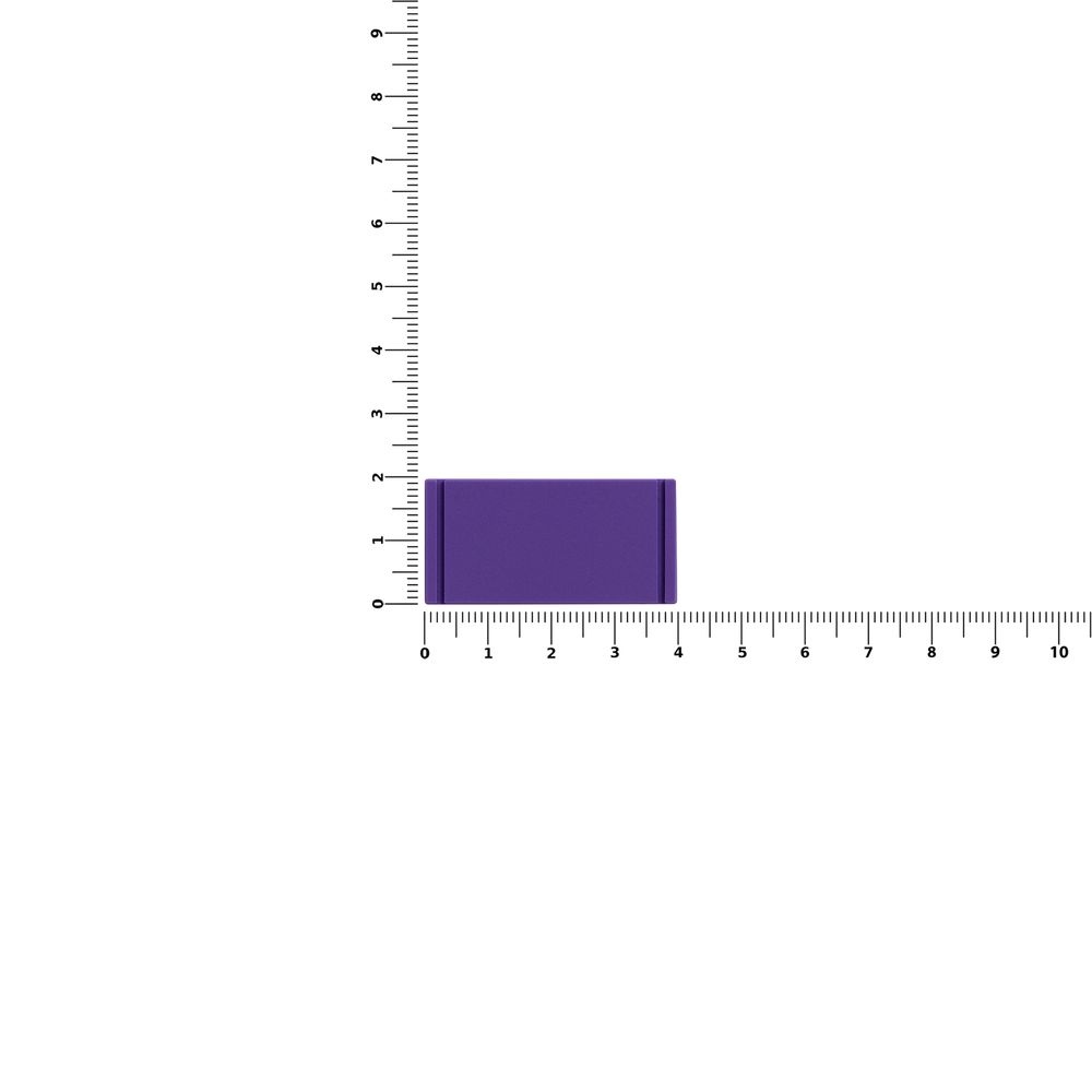 Лейбл из ПВХ Dzeta, XS, фиолетовый-0
