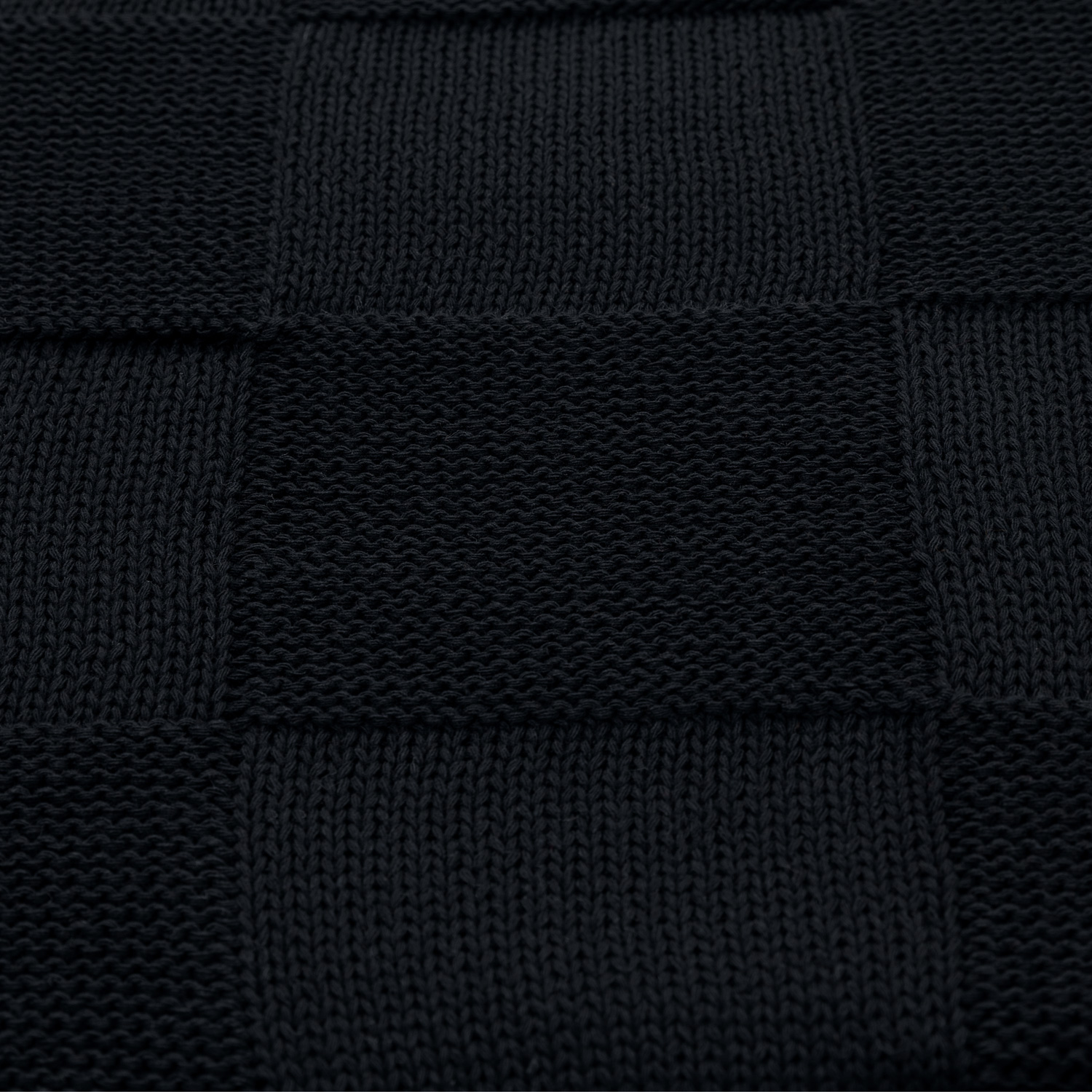 Плед Cella вязаный, темно-синий (без подарочной коробки)-5