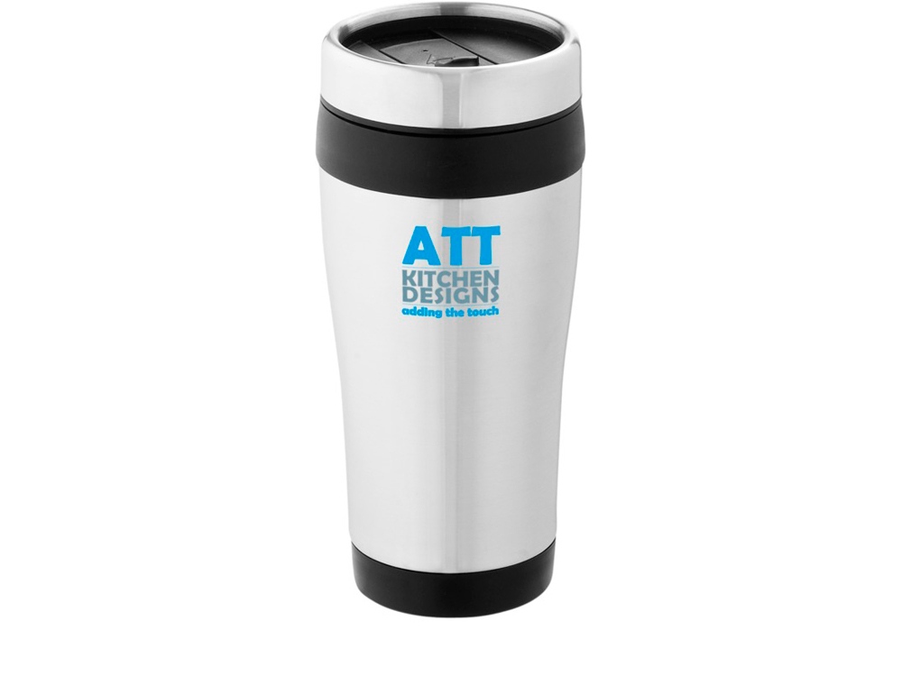 Термостакан Elwood c изоляцией, серебристый/черный-5