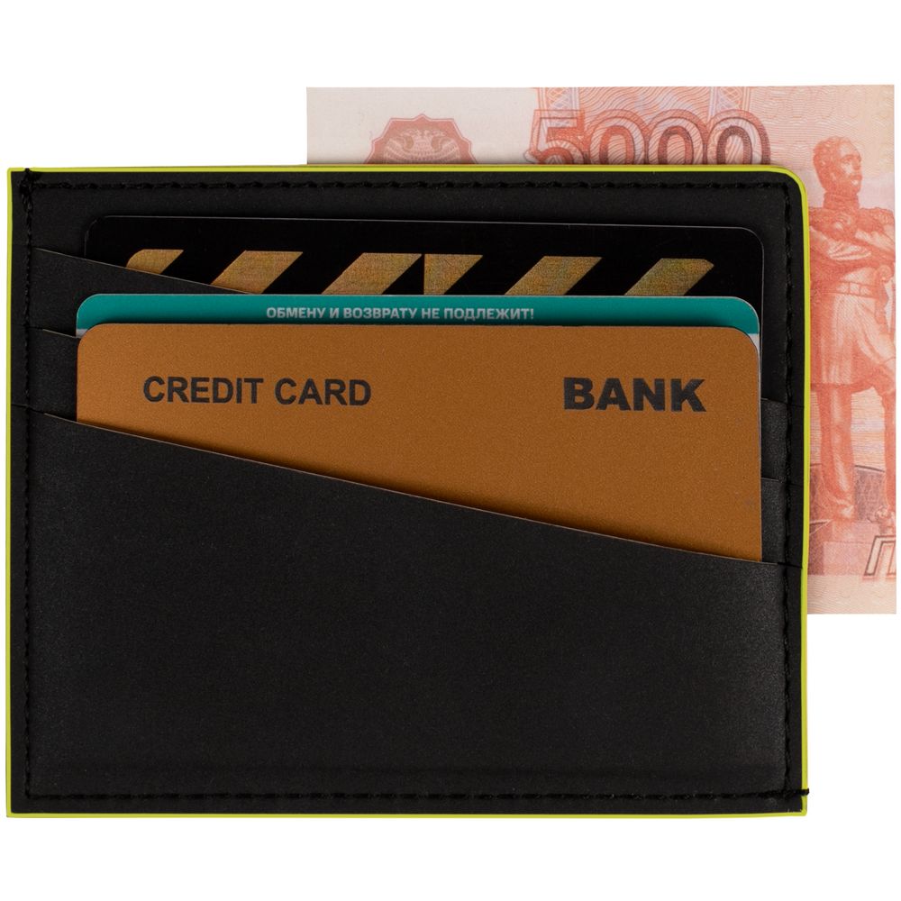Картхолдер Multimo, черный с желтым-2