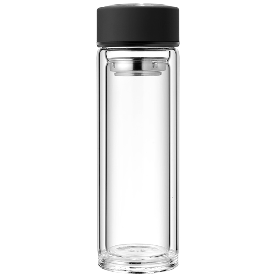Термос стеклянный с инфьюзером Steelite, Чёрный-1