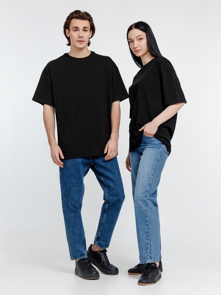 Футболка оверсайз унисекс Big Haul, черная-4