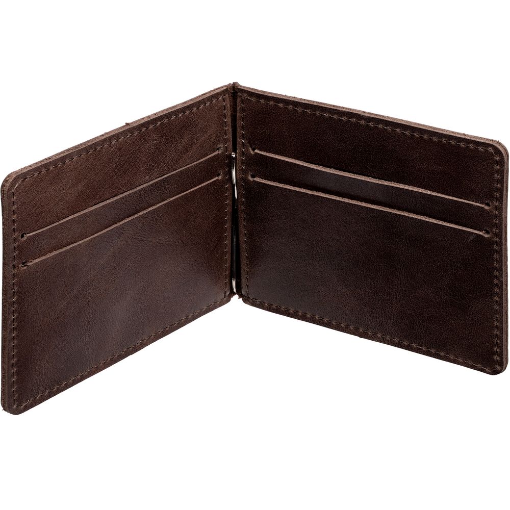 Зажим для купюр Apache, темно-коричневый-3