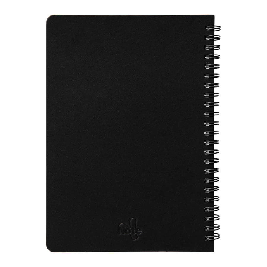 Блокнот на двойной пружине HELIX, 143 х 205 мм, черный, блок в линейку, черный-2