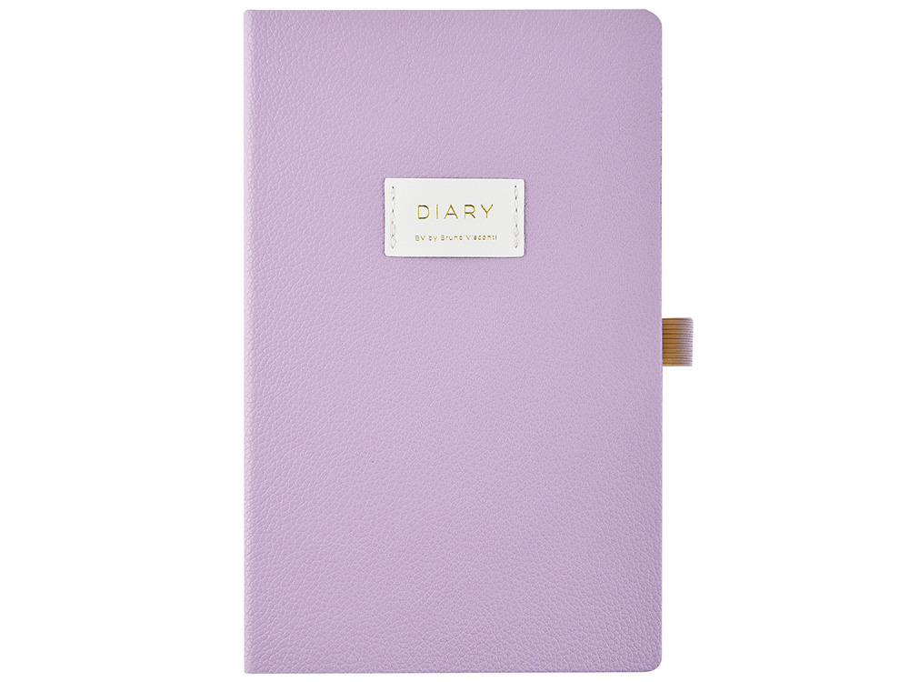 Ежедневник недатированный А5 Zefir с нашивкой, сиреневый-1