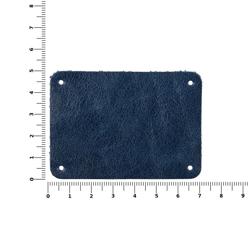 Лейбл кожаный Beta, XL, синий-2