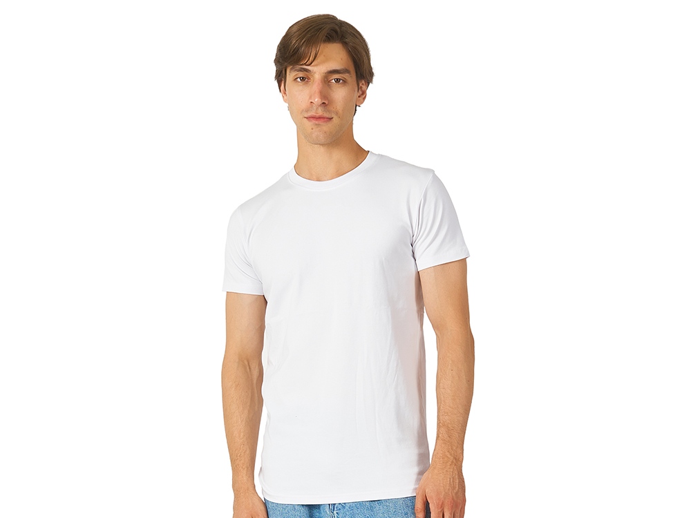 Футболка HD Fit короткий рукав с эластаном, мужская, белый-0