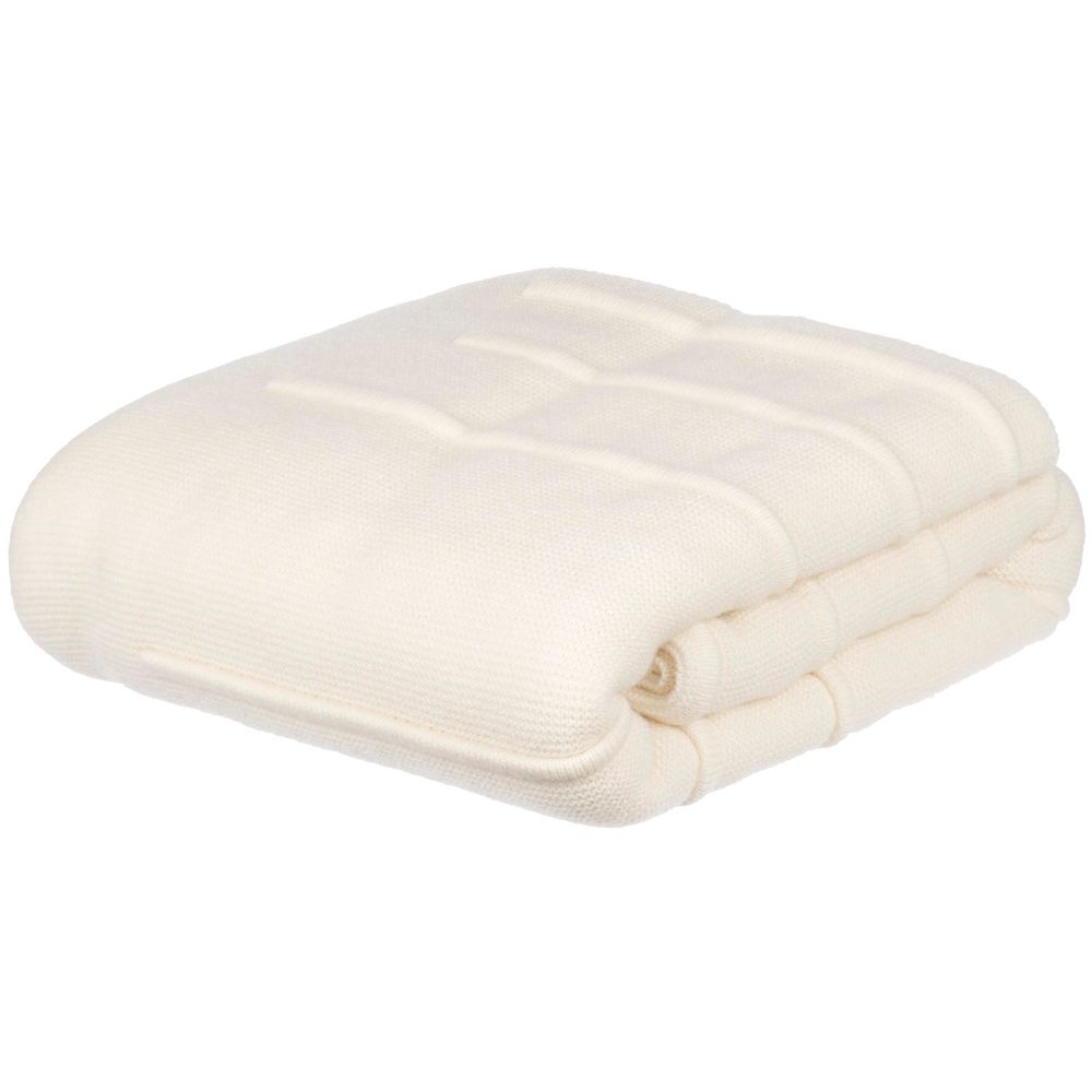 Плед Nessona Alpaca, белый (ванильный)-0