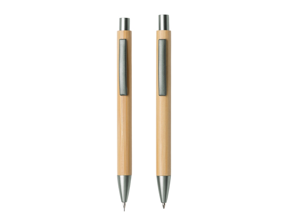 Набор ручка и механический карандаш Tender bamboo, натуральный-2