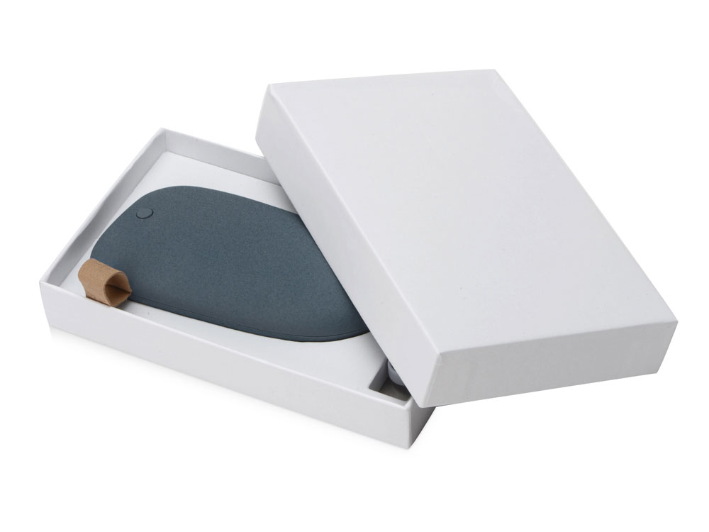 Внешний аккумулятор в форме камня Stone, 5200 mAh, серо-синий-7