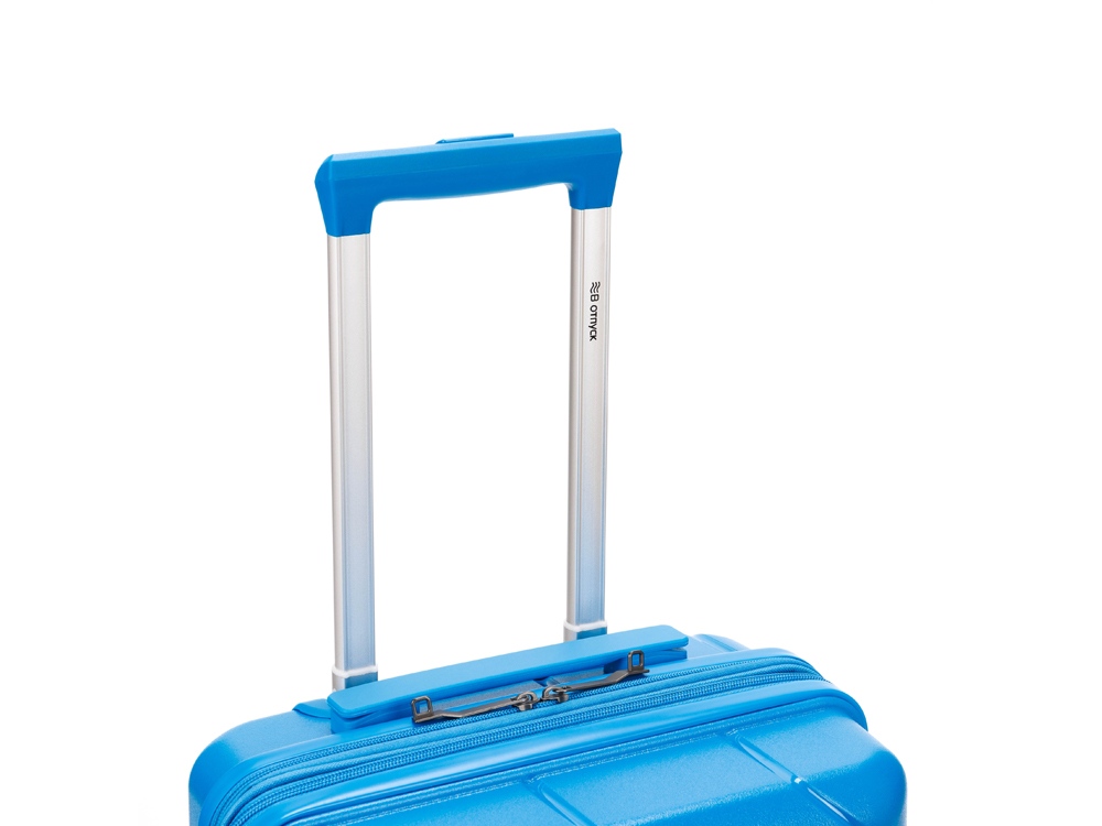 Чемодан TORBER В Отпуск, синий, полипропилен, 36 х 21,5 х 55 см, 38 л-4