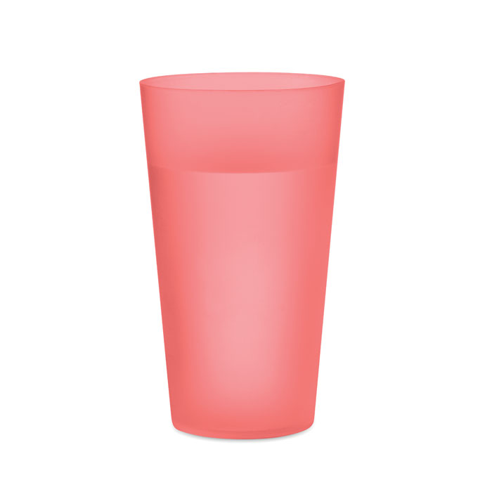 Reusable event cup 500ml, прозрачно-красный-2