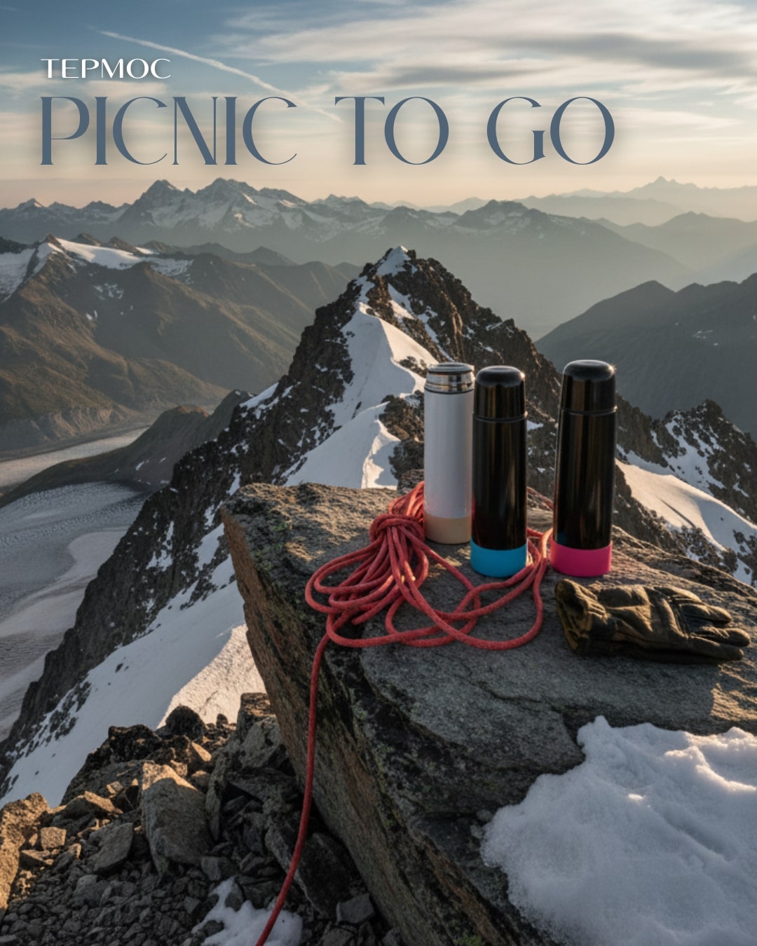 Термос Picnic Bright To Go, Чёрный/Розовый-1