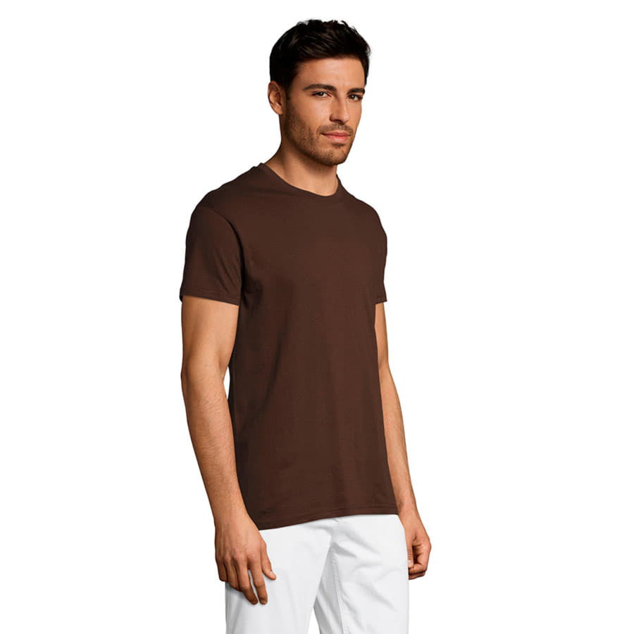 Футболка унисекс REGENT 150, шоколадный-5